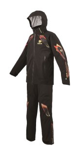 画像5: (28%引) サンライン オールウェザースーツ 3L 4L 5L ブラック SUW-25901 フィッシング 防水透湿素材 DiAPLEX ウエア 磯釣り 鮎 船 ルアー 釣具 (5)