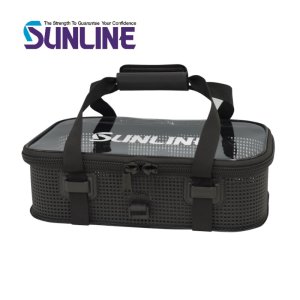 画像1: (28%引) サンライン メッシュウォッシャブルボックス(Lサイズ) SFB-115 フィッシング 道具入れ バッグ 磯釣り 鮎 船 ルアー 釣具 (1)