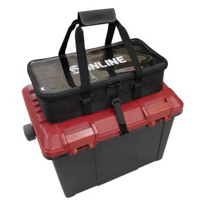画像2: (28%引) サンライン メッシュウォッシャブルボックス(XLサイズ) SFB-116 フィッシング 道具入れ バッグ 磯釣り 鮎 船 ルアー 釣具 (2)