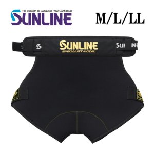 画像1: (28%引) サンライン ヒップガード（クロロプレン) M L LL ブラック SUH-145 フィッシング 尻あて ウエア 磯釣り 鮎 船 ルアー 釣具 (2025年予約11月発売) (1)