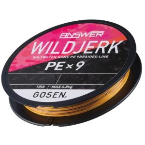 画像4: (51%引) ゴーセン アンサー ワイルドジャーク PEx9 シンキング 0.5号 0.6号 200m ANSWER WILDJERK PE×9 SINKING エギング 日本製 国産9本組PEライン (4)