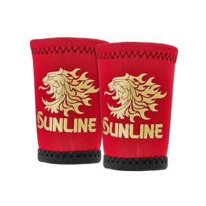 画像2: (28%引) サンライン リストバンド (獅子マーク) SUW-1104 レッド M L ステータス フィッシング 手袋 ウエア (2026年新製品予約3月発売) (2)