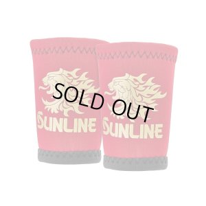 画像2: (28%引) サンライン リストバンド (獅子マーク) SUW-1104 レッド M L ステータス フィッシング 手袋 ウエア (2026年新製品予約5月発売) (2)