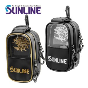 画像1: (28%引) サンライン プラスワンポーチ SFP-0160 ゴールド シルバー フィッシング 道具入れ タックルボックス 磯釣り 鮎 船 ルアー 釣具 (2026年新製品予約4月発売) (1)