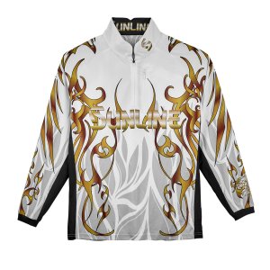 画像2: (28%引) サンライン PRO DRY プロドライ ロングシャツ SUW-04601CW ホワイト S M L LL フィッシングウエア 磯釣り 鮎 船 ルアー 釣り具 (2026年新製品予約5月発売) (2)