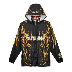 画像2: (28%引) サンライン PRODRY プロドライ ロングフーディ SUW-04602CW ブラック S M L LL パーカー フィッシングウエア 磯釣り 鮎 船 ルアー 釣り具 (2026年新製品予約5月発売) (2)