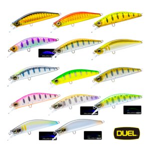 画像1: DUEL 80S 14g ハードコア トラウト ヘビーフラット F1262 デュエル シンキング ミノー ルアー (1)