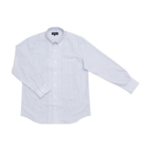 画像2: 60%OFF (特価 セール) がまかつ ファスナーシャツ GM3285 (L) ホワイト/ ストライプ 釣り具 フィッシング ウエア 磯釣り 鮎 船 ルアー (2)