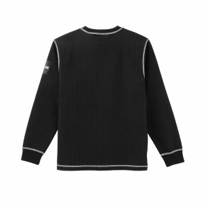 画像4: (28%引) サンライン サーマルロングスリーブシャツ SUW-04601 ブラック グレー M L LL 3L フィッシングウエア 磯釣り 鮎 船 ルアー (2026年新製品 9月発売予約) (4)