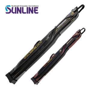 画像1: (28%引) サンライン スリムロッドケース SFB-0462 ブラック レッド フィッシング 竿入れ 道具入れ 釣り具 磯釣 鮎 船 ルアー (他の品と同梱不可 2026年新製品 10月発売予約) (1)
