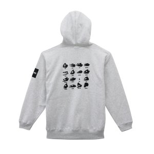 画像5: (28%引) サンライン ブラッシュドプルオーバーパーカー SUW-15608 M L LL ブラック アッシュ フィッシング ウエア 磯釣り 鮎 船 ルアー 釣具 (2026年新製品 10月発売予約) (5)