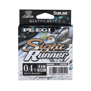 画像3: (40%引) サンライン PE-EGI Sight Runner×4 0.6号 0.8号 200m PEエギ サイトランナーx4 エギング ルアー 国産PEライン 日本製 釣り具 釣糸 ライン (3)