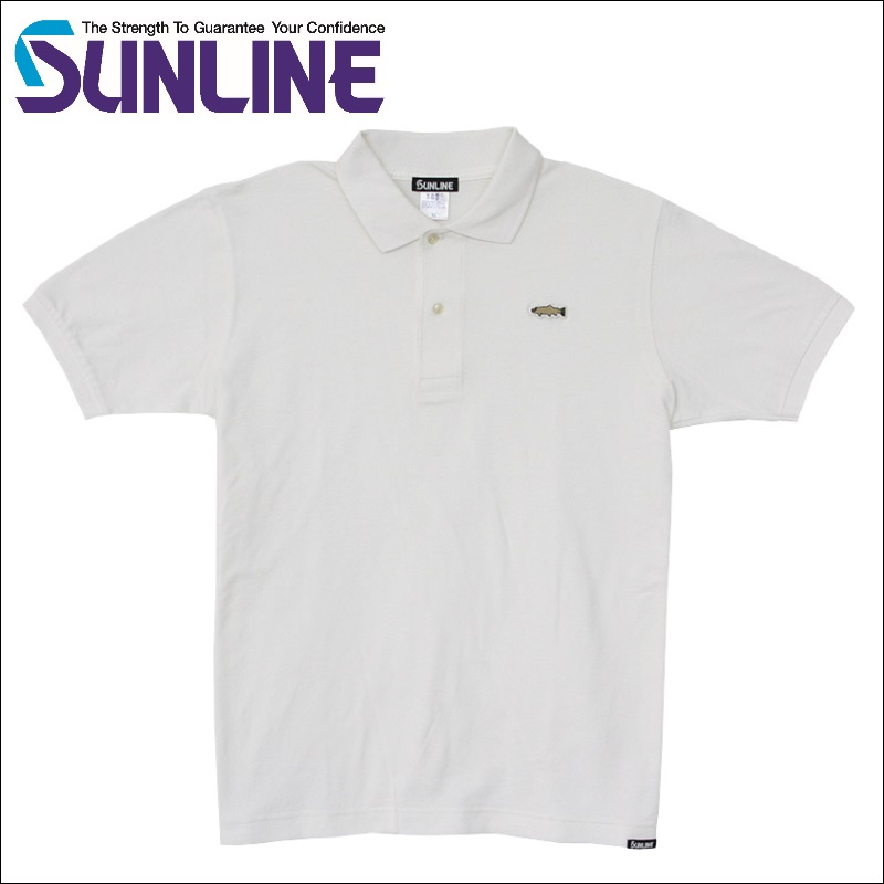 18671　  SUN LINE  メンズ 　ポロシャツ　白　サイズXL